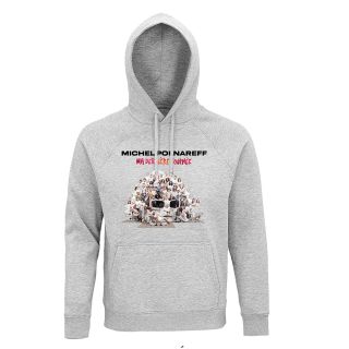 Sweat Capuche GRIS Affiche 25 dates