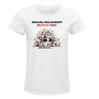T-shirt Femme BLANC Affiche 25 dates