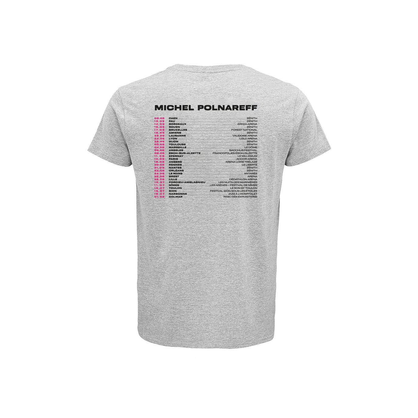 T-shirt GRIS Affiche 25 + dates
